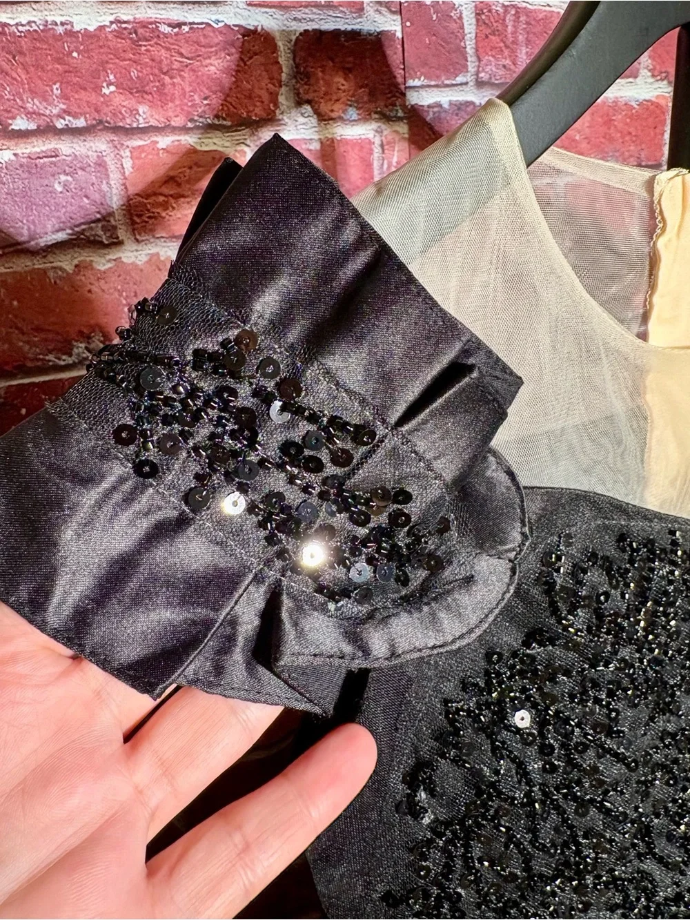 Black Sequin Tulle Formal Dress for Girls - Elegant Party Gown